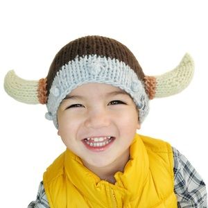 Neon Eaters Viking Knit Beanie Winter Ski Hat S